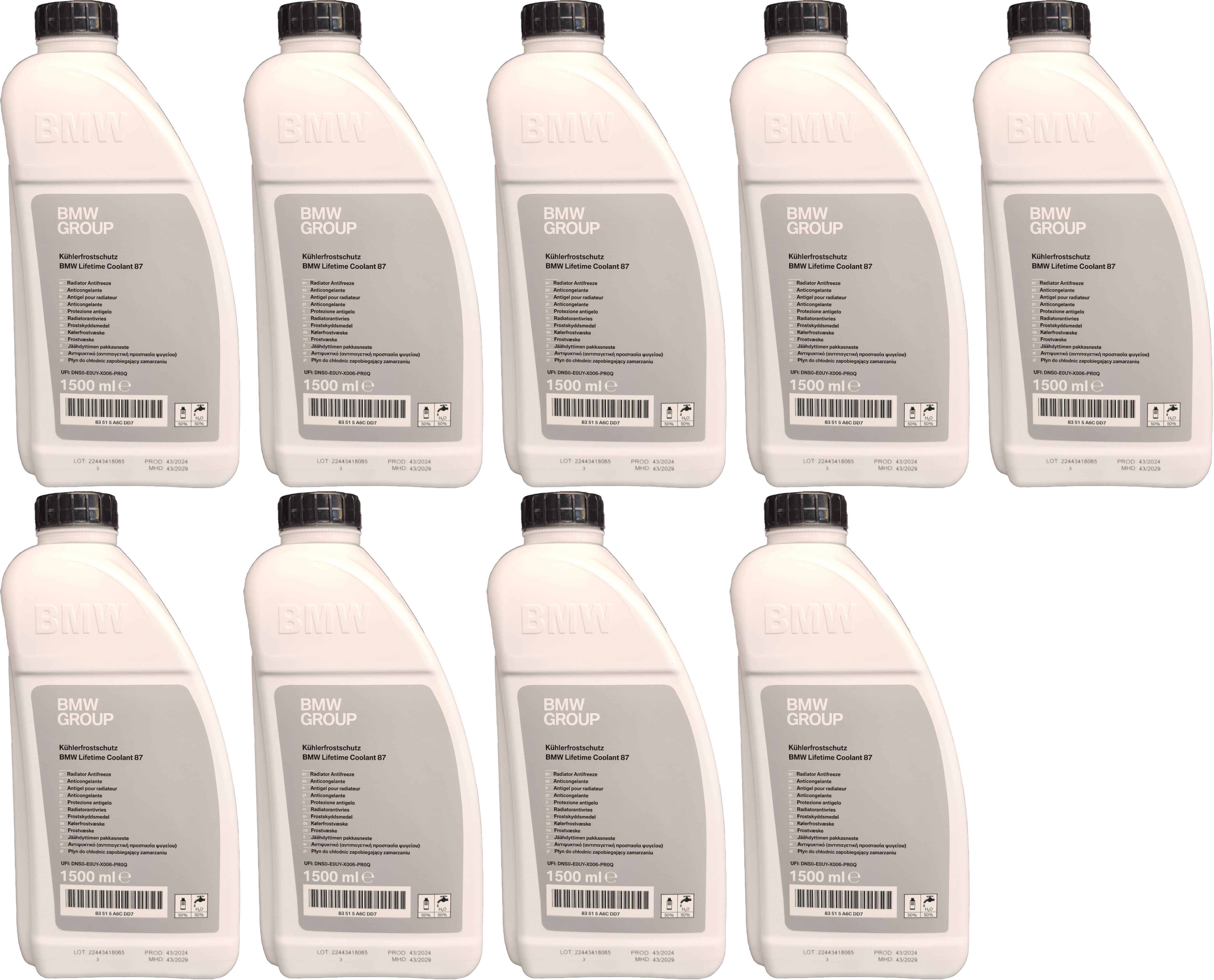 Original BMW Kühler-Gefrier- u Korrosionschutzmittel nitritfrei 9x1,5=13,5 Liter